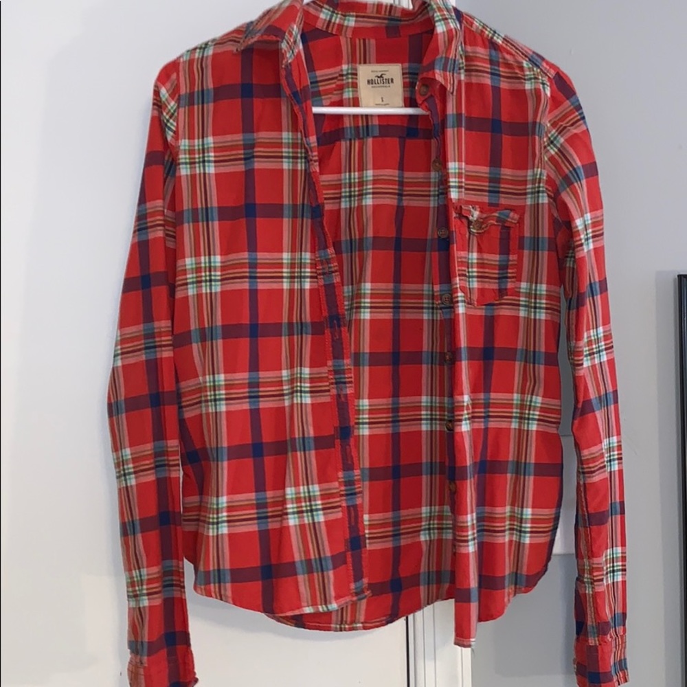 Hollister plaid button up